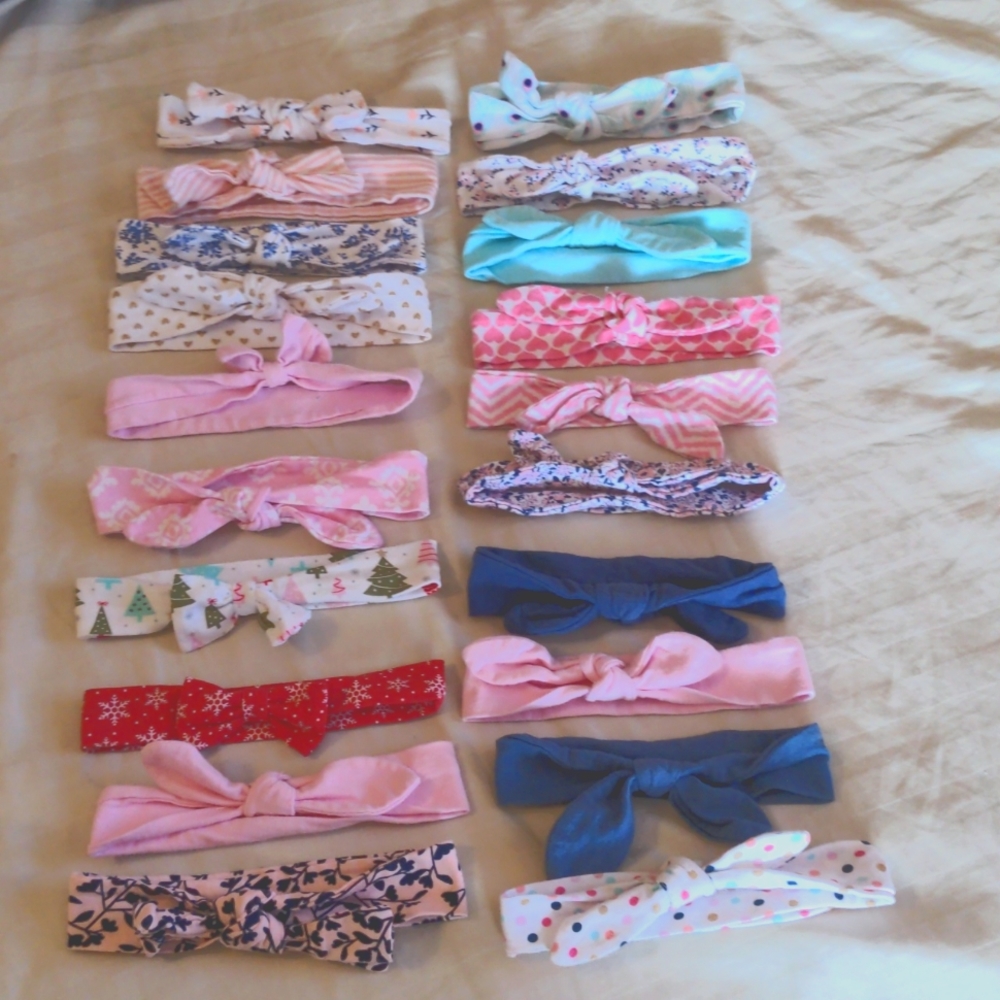 Bundle of 20 Baby Cotton Headbands